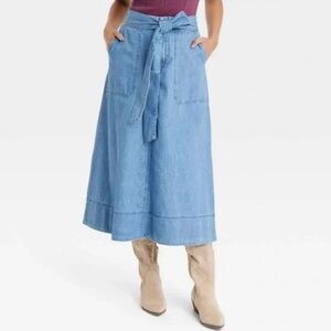 Universal Thread Light Blue Denim Skirt